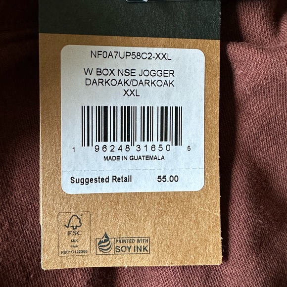 NWT The North Face Women’s Brown Sweat Pant Joggers 2xl XXL - Picture 3 of 3